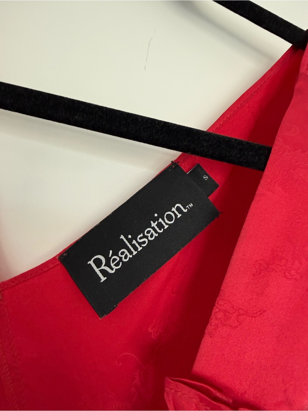 Realisation Par Red Satin Roxy Mini Dress - Picture 4 of 4